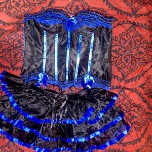 Beautiful corset skirt set (never worn)